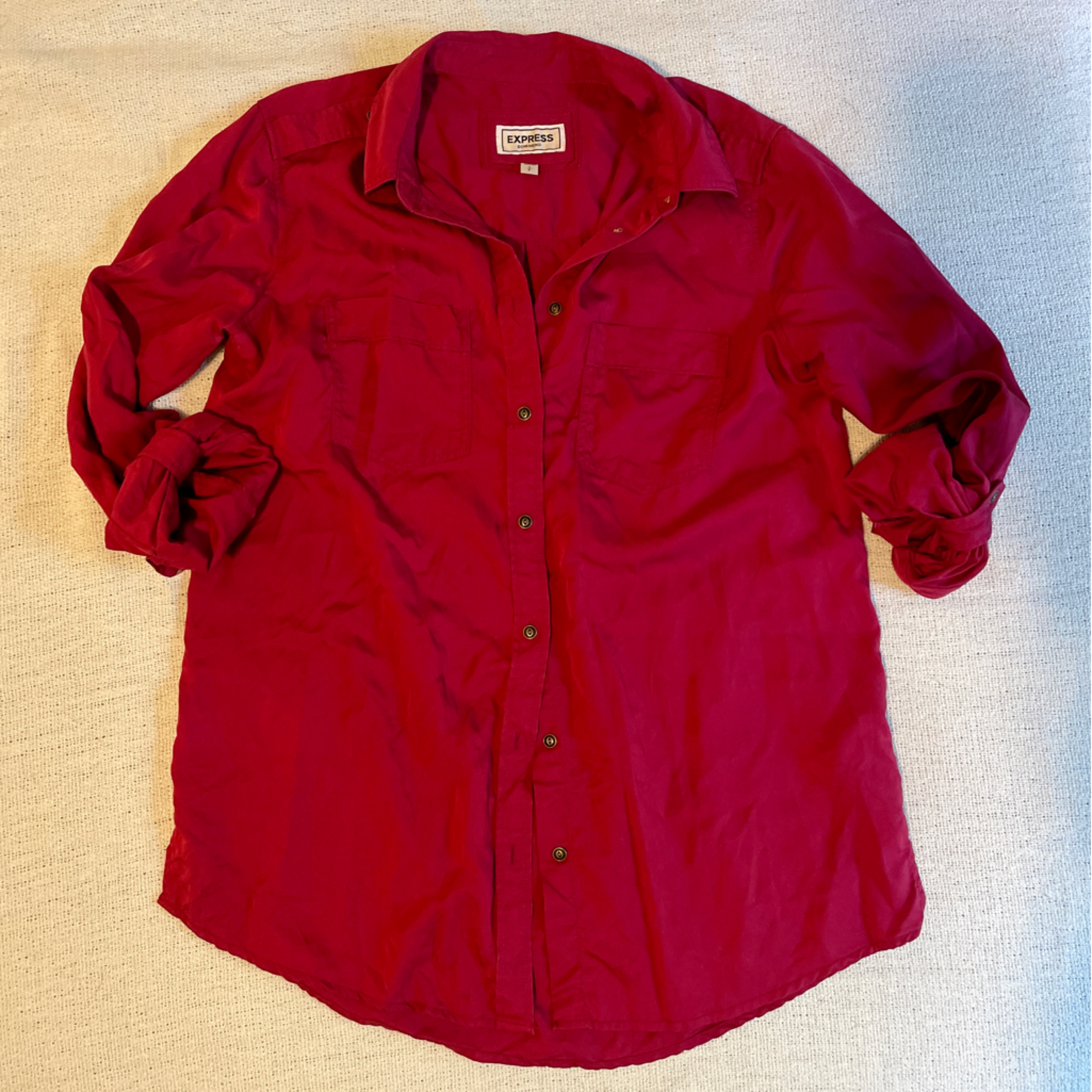 Express Boyfriend Button Down